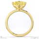 yellow lab grown diamond princess cut east to west solitaire engagement ring yellow gold with 9k yellow gold metal and princess shape diamond