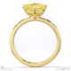 yellow lab grown diamond east west asscher solitaire engagement ring yellow gold with 9k yellow gold metal and asscher shape diamond
