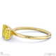 yellow natural diamond east to west emerald cut solitaire engagement ring yellow gold with 9k yellow gold metal and emerald shape diamond