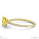 yellow natural diamond east west pear cut side stones engagement ring yellow gold with 9k yellow gold metal and pear shape diamond