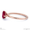 spinel east to west heart cut solitaire engagement ring rose gold with 9k rose gold metal and heart shape diamond