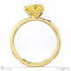 yellow lab grown diamond heart cut east to west solitaire engagement ring yellow gold with 9k yellow gold metal and heart shape diamond