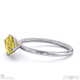 yellow lab grown diamond east west marquise cut solitaire engagement ring platinum with platinum metal and marquise shape diamond