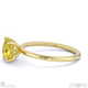 yellow lab grown diamond hidden halo cushion cut solitaire engagement ring yellow gold with 9k yellow gold metal and cushion shape diamond