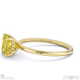 yellow natural diamond hidden halo asscher cut solitaire engagement ring yellow gold with 9k yellow gold metal and asscher shape diamond