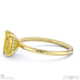 yellow lab grown diamond hidden halo emerald cut solitaire engagement ring yellow gold with 9k yellow gold metal and emerald shape diamond