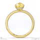 yellow natural diamond pear cut hidden halo sidestones engagement ring yellow gold with 18k yellow gold metal and pear shape diamond