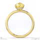 yellow lab grown diamond pear cut hidden halo engagement ring yellow gold with 9k yellow gold metal and pear shape diamond