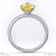 yellow lab grown diamond marquise cut hidden halo side stones engagement ring white gold with 18k white gold metal and marquise shape diamond