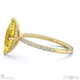 yellow natural diamond marquise cut hidden halo side stones engagement ring yellow gold with 18k yellow gold metal and marquise shape diamond