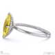 yellow lab grown diamond hidden halo marquise cut solitaire engagement ring white gold with 9k white gold metal and marquise shape diamond