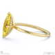 yellow natural diamond marquise cut hidden halo engagement ring yellow gold with 9k yellow gold metal and marquise shape diamond