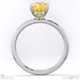 yellow natural diamond radiant cut hidden halo engagement ring white gold with 9k white gold metal and radiant shape diamond