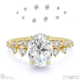 lab grown diamond oval stardust engagement ring yellow gold with 9k yellow gold metal and oval shape diamond