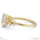 lab grown diamond oval stardust engagement ring yellow gold with 9k yellow gold metal and oval shape diamond