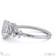 lab grown diamond oval stardust engagement ring white gold with 9k white gold metal and oval shape diamond