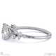 natural diamond cushion stardust engagement ring white gold with 9k white gold metal and cushion shape diamond