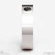 White Gold Rectangle Signet Black Diamond Mens Wedding Ring
