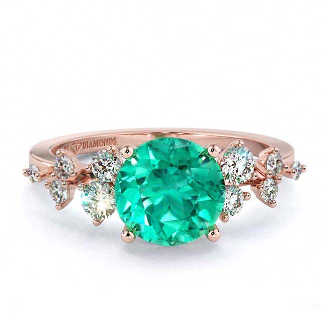 Rose Gold Garnet Engagement Rings