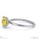 starlit yellow lab grown diamond hidden halo round engagement ring white gold with 9k white gold metal and round shape diamond
