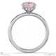 pink natural diamond round hidden halo engagement ring white gold with 18k white gold metal and round shape diamond