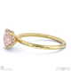 pink natural diamond round hidden halo engagement ring yellow gold with 9k yellow gold metal and round shape diamond