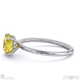 yellow natural diamond round hidden halo engagement ring white gold with 9k white gold metal and round shape diamond