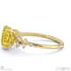 stardust yellow lab grown diamond celestial oval engagement ring yellow gold with 9k yellow gold metal and oval shape diamond
