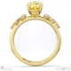 stardust yellow lab grown diamond celestial oval engagement ring yellow gold with 9k yellow gold metal and oval shape diamond