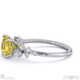 stardust yellow natural diamond celestial cushion cut engagement ring white gold with 9k white gold metal and cushion shape diamond