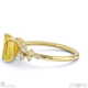 stardust yellow lab grown diamond celestial emerald cut engagement ring yellow gold with 9k yellow gold metal and emerald shape diamond