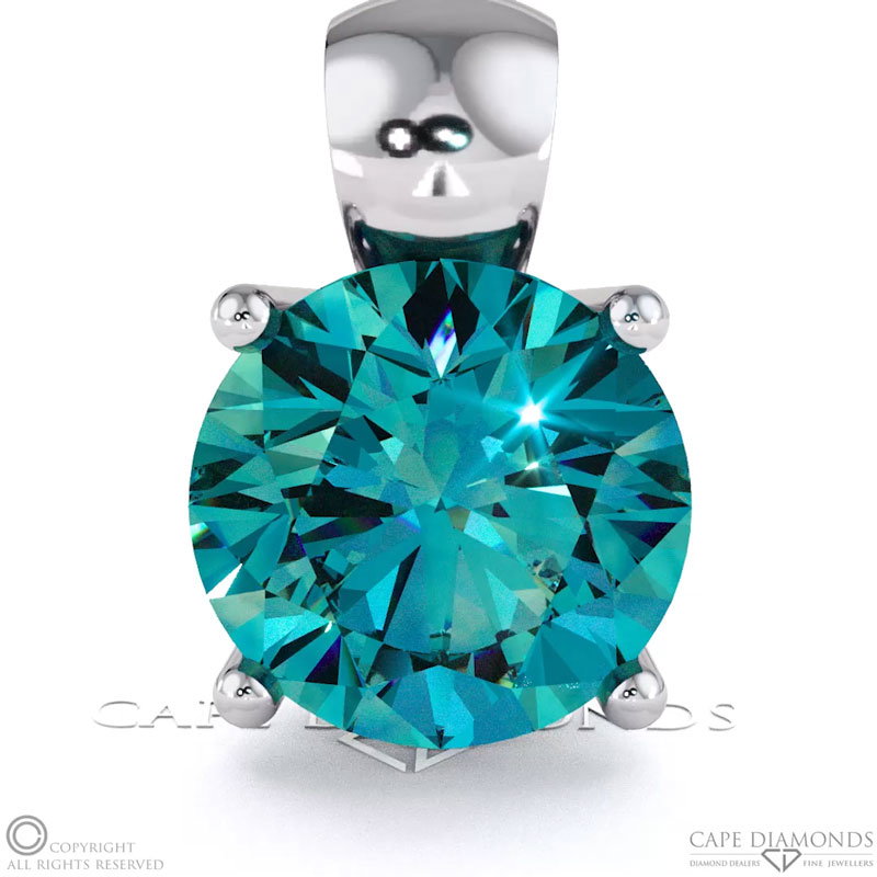 Alexandrite White Gold 4 Claw Pendant