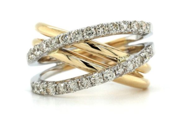 Two-Tone Gold Pave