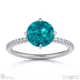 alexandrite east west round sidestones engagement ring white gold with 18k white gold metal and round shape diamond