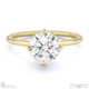 natural diamond east west round cut solitaire engagement ring yellow gold with 9k yellow gold metal and round shape diamond