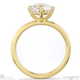 natural diamond east west round cut solitaire engagement ring yellow gold with 9k yellow gold metal and round shape diamond