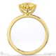 yellow lab grown diamond round cut east to west setting solitaire engagement ring yellow lab grown gold with 9k yellow gold metal and round shape diamond