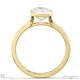 natural diamond emerald-cut bezel setting split band yellow gold engagement ring with 18k yellow gold metal and emerald shape diamond