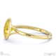 yellow lab grown diamond oval-cut bezel setting split band yellow lab grown gold engagement ring with 9k yellow gold metal and oval shape diamond