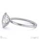 lab grown diamond oval cut basket bezel solitaire platinum engagement ring with platinum metal and oval shape diamond