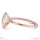 lab grown diamond oval cut basket bezel solitaire rose gold engagement ring with 9k rose gold metal and oval shape diamond