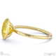 yellow natural diamond oval-cut basket bezel setting solitaire yellow natural gold engagement ring with 9k yellow gold metal and oval shape diamond