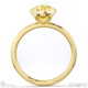 yellow natural diamond oval-cut basket bezel setting solitaire yellow natural gold engagement ring with 9k yellow gold metal and oval shape diamond