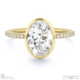 natural diamond oval-cut basket bezel setting pave yellow gold engagement ring with 9k yellow gold metal and oval shape diamond