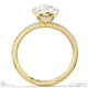 natural diamond oval-cut basket bezel setting pave yellow gold engagement ring with 9k yellow gold metal and oval shape diamond