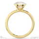 natural diamond round cut basket bezel solitaire yellow gold engagement ring with 9k yellow gold metal and round shape diamond