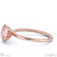 pink natural diamond round cut basket bezel setting solitaire rose gold engagement ring with 9k rose gold metal and round shape diamond