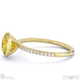 yellow lab grown diamond round-cut basket bezel setting pave yellow lab grown gold engagement ring with 9k yellow gold metal and round shape diamond