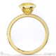 yellow lab grown diamond round-cut basket bezel setting pave yellow lab grown gold engagement ring with 9k yellow gold metal and round shape diamond