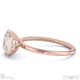 lab grown diamond asscher-cut basket bezel setting solitaire rose gold engagement ring with 9k rose gold metal and asscher shape diamond